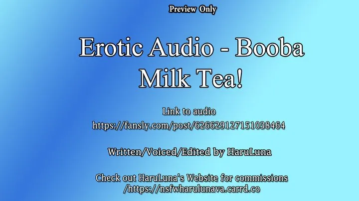 BOOBA Milk Tea (18+ Short Audio Series!)