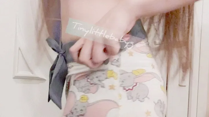 Tinylittlebabyg shows off her Pretty & already bruised butt before teasing you & giving herself hand spanks