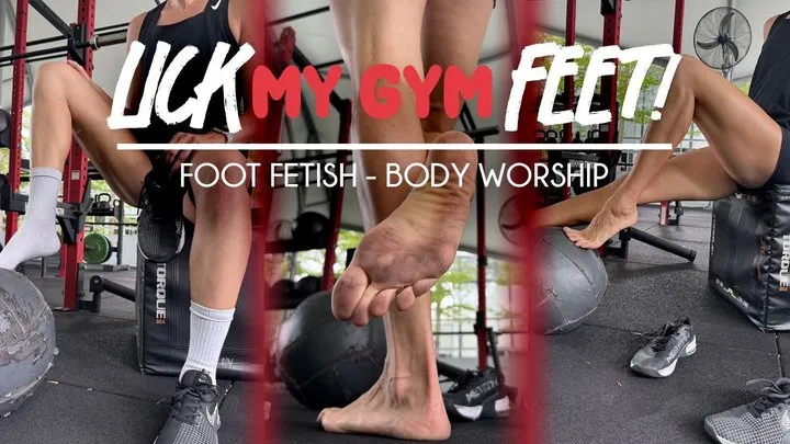 Lick My Gym Feet! Foot Fetish, Feet Worship, Body Worship, Socks Fetish