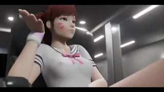 Dva Schoolgirl Hot Doggy Fucked