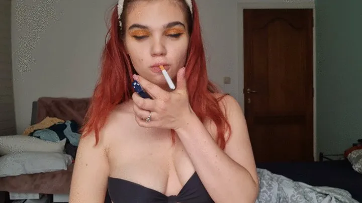 Smoking blowjob with cumshot -