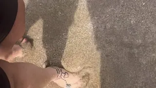 Barefoot in the sand
