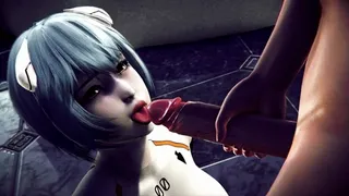 Rei Ayanami fucks with a stranger