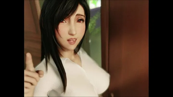 If Tifa were my secretary, I'd come in her every day, too