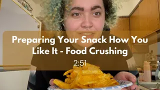 Preparing Your Snack How You Like It - Chip Food Crushing