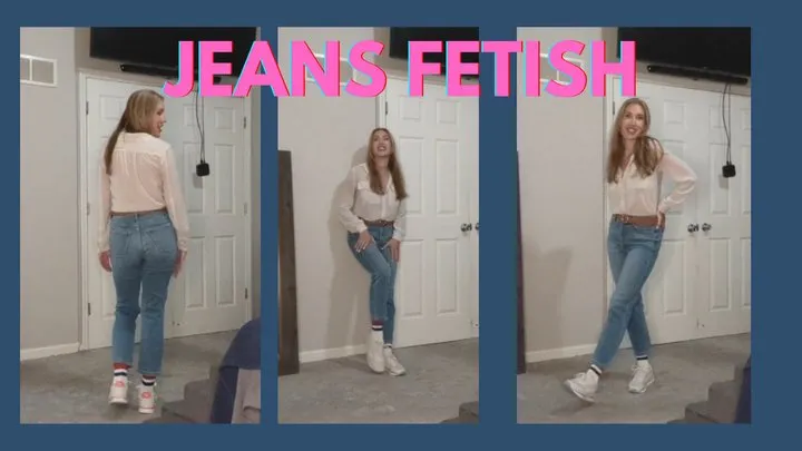 Jeans Fetish - Sneakers and Belt