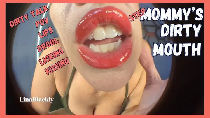 Step-Mommy's Fisheye POV Dirty Mouth and Lips