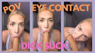 POV Dick Suck - Eye Contact Vertical