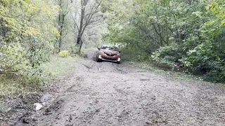 IRINA WAS STUCK IN THE FOREST IN THE MUD ON THE WAY TO WORK 01