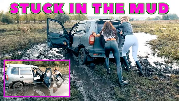 VIKA KRISTINA STUCK THE MUD LESSON HD 1080 FULL VIDEO 45 MIN