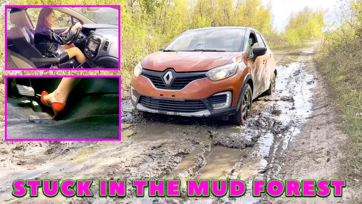 IRINA SECRETARY IS STUCK IN MUDDY IN THE FOREST 4K FULL VIDEO 16 MIN