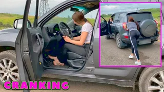VIKA ANASTASIA GO TO TRAINING CAR CRANKING 4K   FULL VIDEO 18 MIN