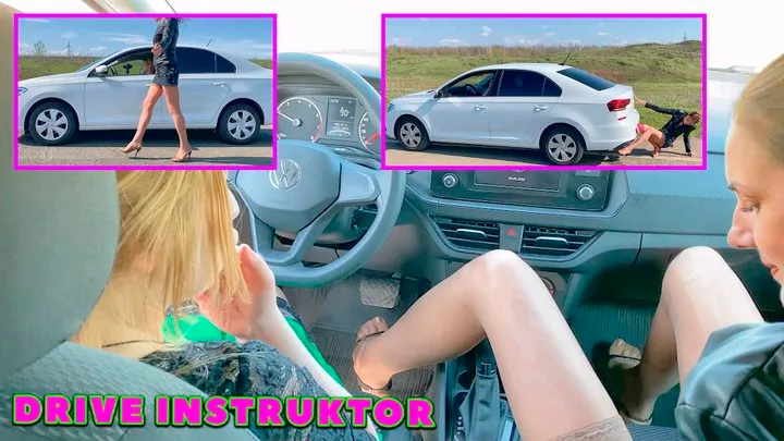 VIKA INSTRUCTOR LENA DRIVING LESSON HD 1080   FULL VIDEO 42 MIN