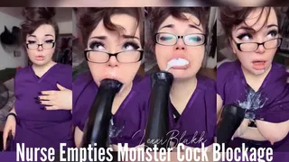 Nurse Empties Monster Cock Blockage