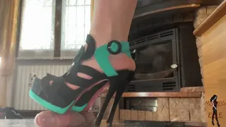 Colorful sandals, pov slave