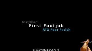 First-time Footjob - Tiffany Banks [Footjobs, Sole Fucking, Highly Arched Feet]