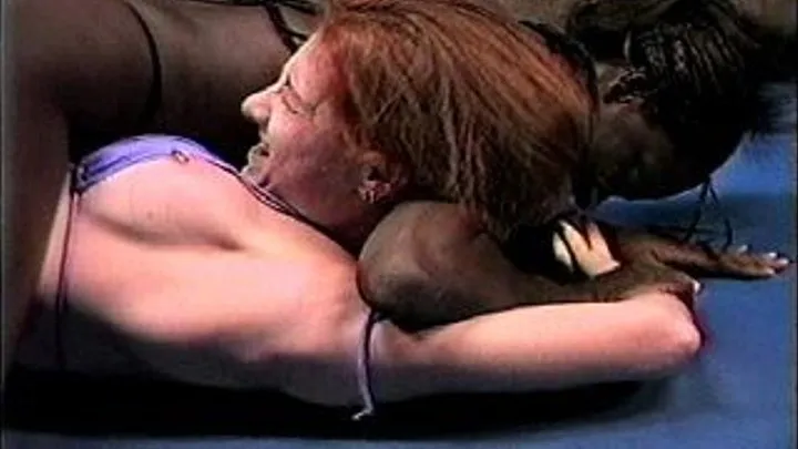 Ebony Scissor Vixen Lee vs Tyler "The Crusher" Dare Part 01