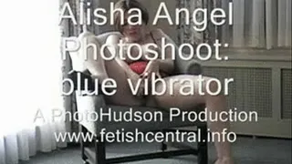 Alish Angel: Big tits, blue vibrator