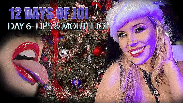 12 Holidays JOI - Day 6 Lips Mouth ASMR JOI with Milf Anastasia Pierce in high def