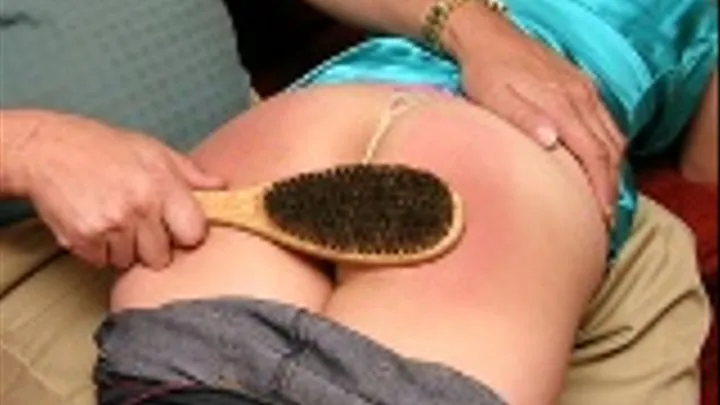 Natural Brats - Samantha's step-dad uses a hairbrush!