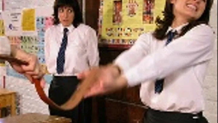 English School - Double hand-strapping for Niki and Samantha