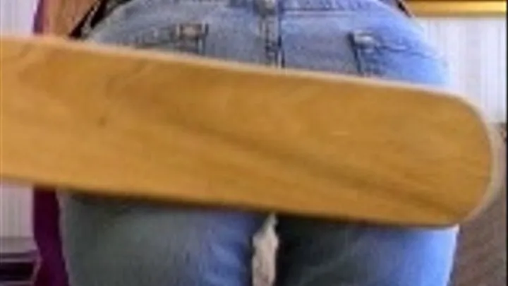 Petite Rachel paddled in tight jeans