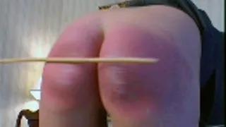 12-stroke caning brings on the tears!