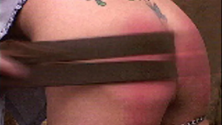 Natasha Edwards: 10 licks, leather tawse, bottom deliciously bare