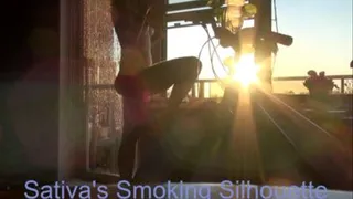 Sativa's Smoking Silhouette