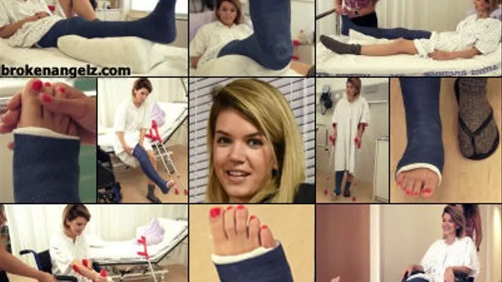 Hanga LLC Hospital Therapy On Crutches and Wheelchair with Foot Play and Cast Talk