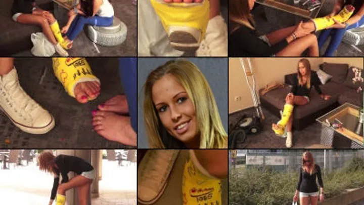 Cassidy SLWC Just Visiting, Cast Signing, Toe Massage, and Refreshing Toes