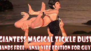 Giantess Magical Tickling Dust Hands Free Vibe & Anal Vibe Edition for Guys