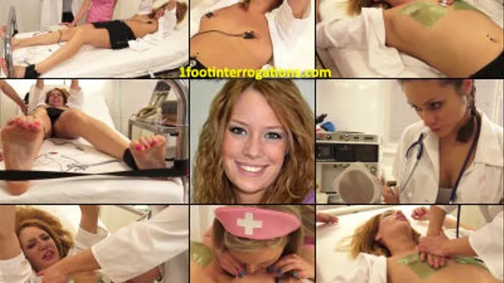 Britney Thieving Nurse Receives Electric Play, Defib with Nipple Clips CPR & Resus