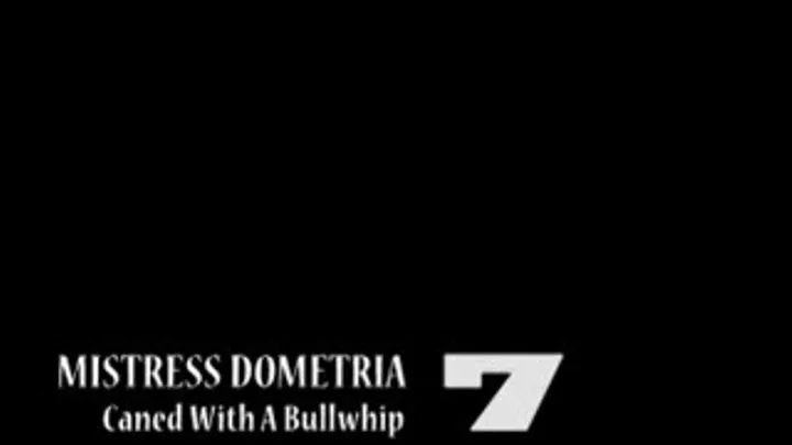 Mistress Dometria - Caned With A Bull Whip - Part 7