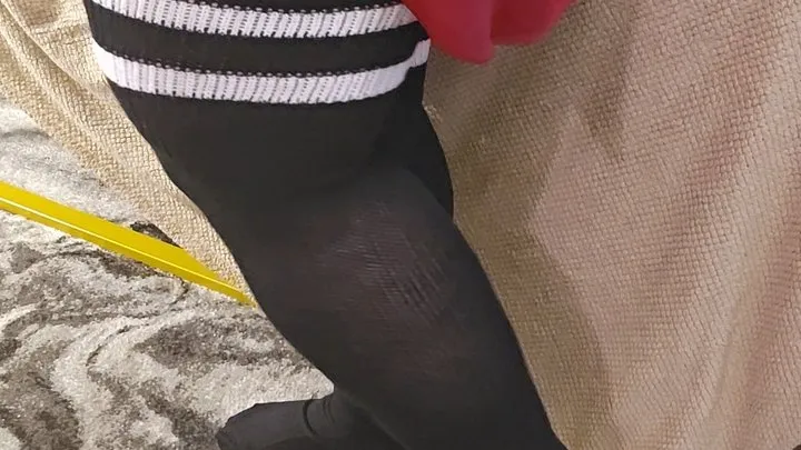 BBW Big Legs Super Long Socks Pull Off