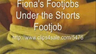 Under the Shorts Dry Footjob