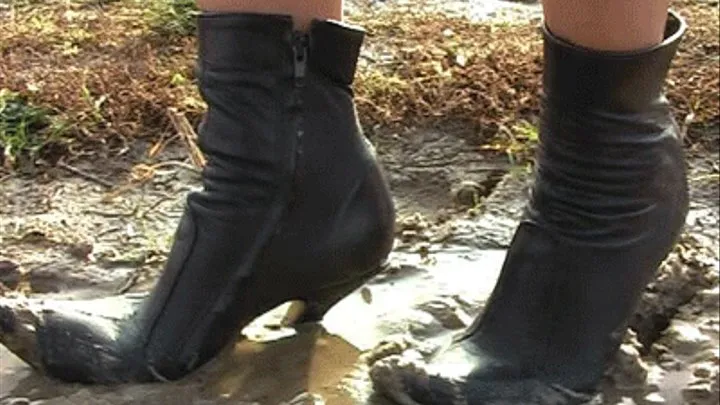 Muddy heels.