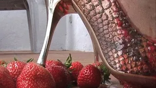 Strawberries crushed