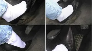 Pedal pumping-white socks