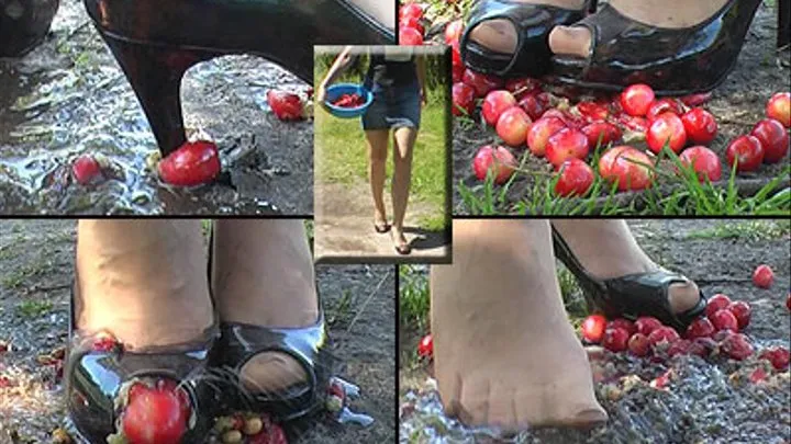 Cherries in & under shoe.gp