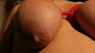 Nipples Spanking in closeup - reward cumshot