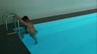 Masturbating at the pool