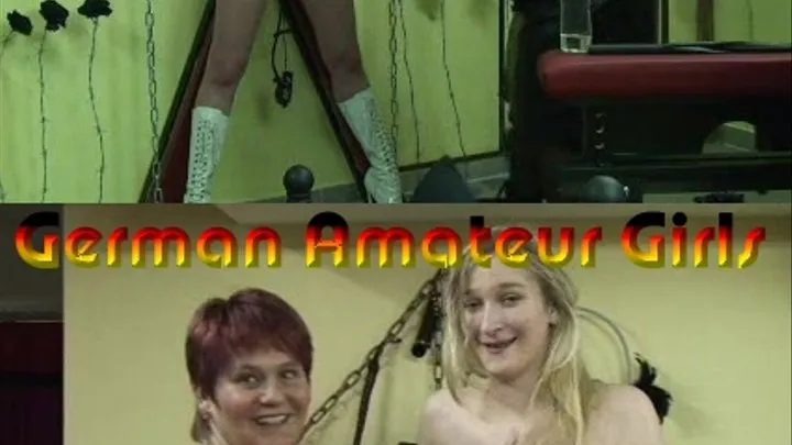 Anna with blond young slave