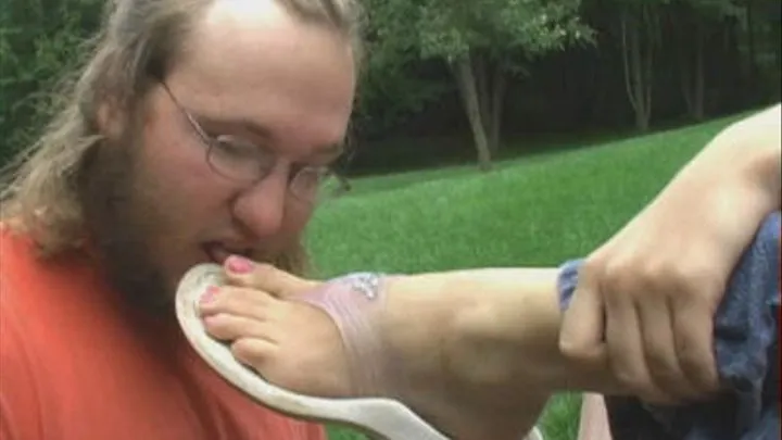 Brandi gets her sandals cleaned - LOW RES