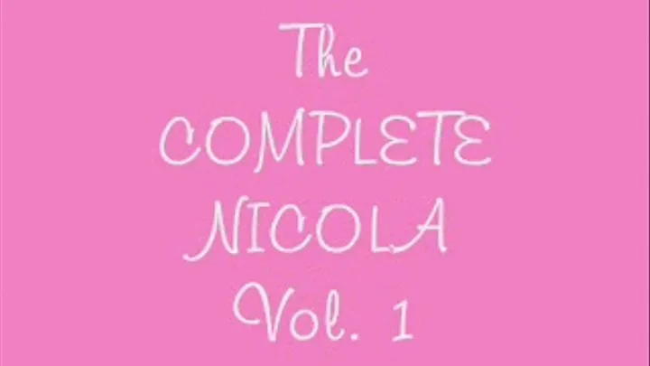 The Complete Nicola Vol. 1