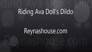 Riding AvaDollXXX's Dildo