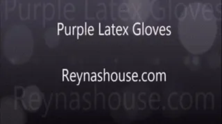 Purple Latex Gloves