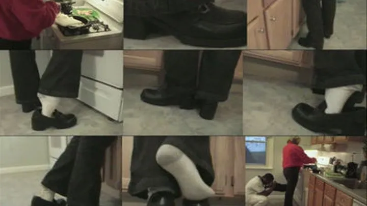 Foot Teasin While Cooking