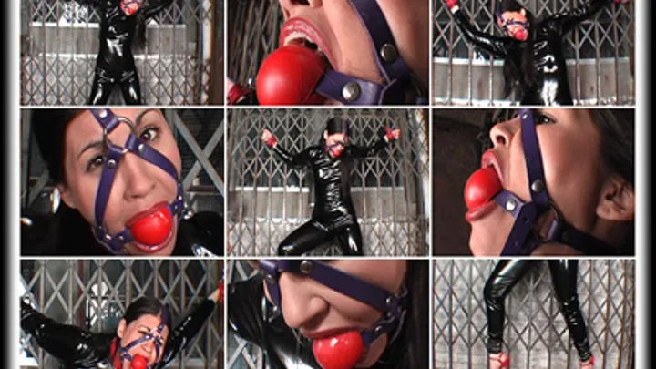 Jade Indica, Cuffed In A Catsuit