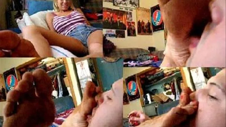 Dirty foot slave for Amber